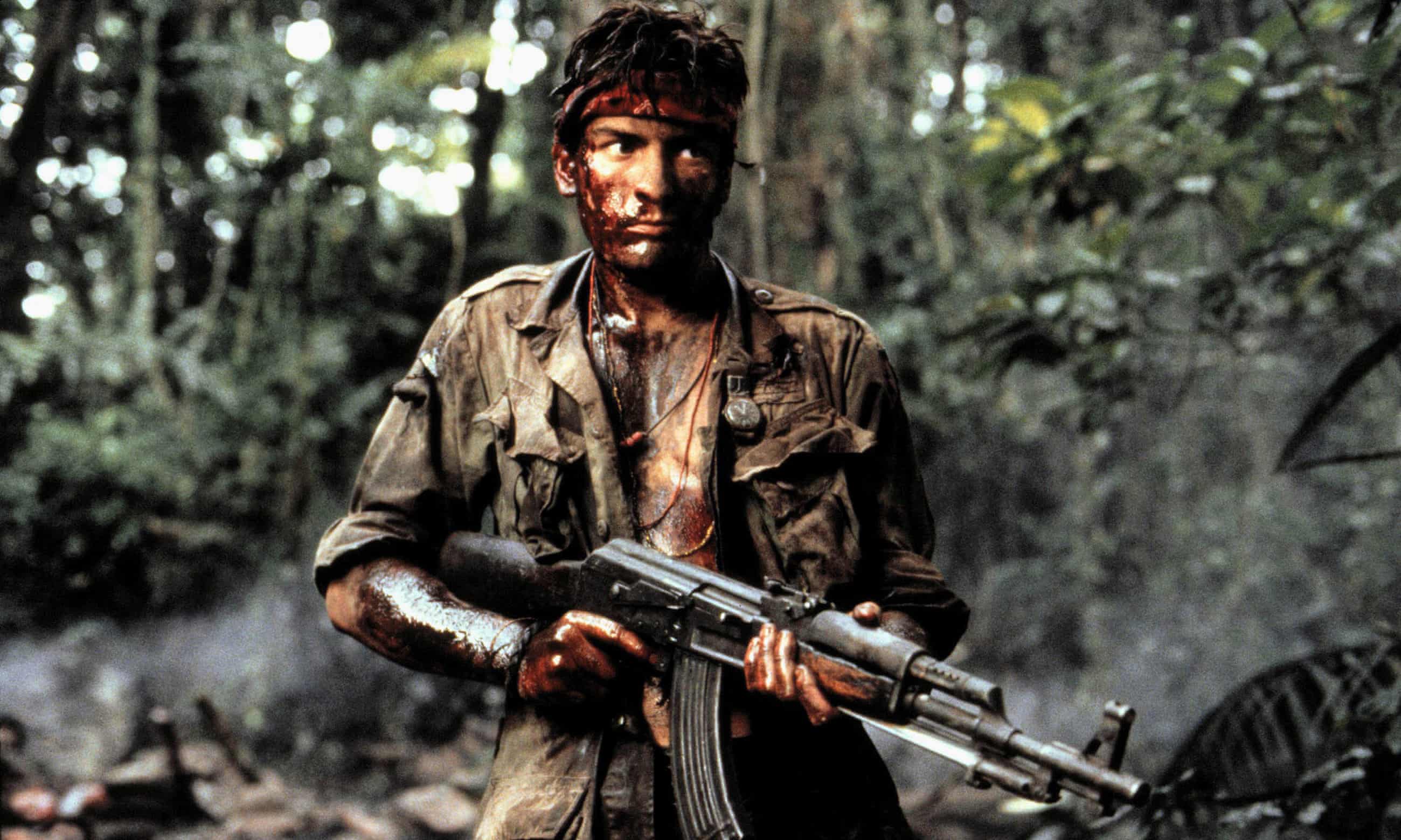 Charley Sheen in the movie platoon with an early Type 56 with milled receiver. Photograph: Cinetext/Mgm/Allstar
