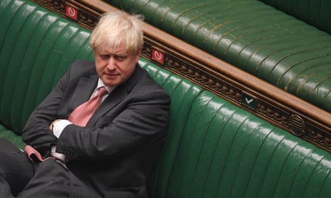Boris Johnson at the House of Commons in Westminster on Monday.