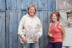 Shelley Spencer (left) and Di Sage in Angoulême, France, May 2017.