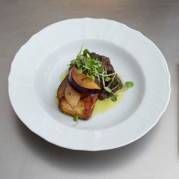 Firebird’s halloumi starter: ‘Charred and crisp on the sides, sticky and sweet in the centre, and glistening with honey and truffle.’.’