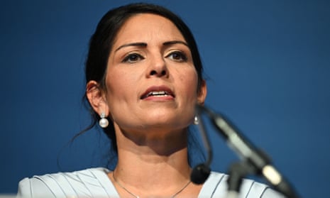 Priti Patel at the Conservative party conference in Birmingham last month