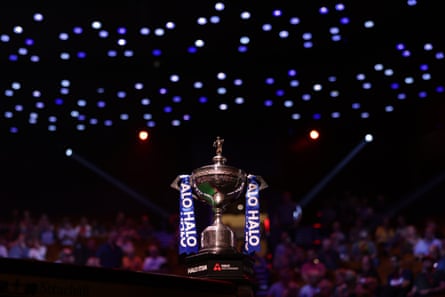 The World Snooker Championship trophy