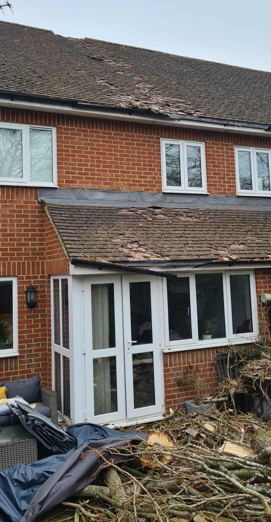 ‘The roof is destroyed, and the bedrooms are completely filled with rubble’: Storm Eunice | UK weather ‘The roof is destroyed, and the bedrooms are completely filled with rubble’: Storm Eunice | UK weather