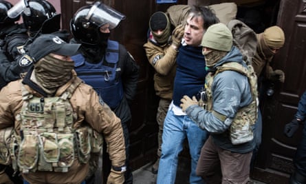 Saakashvili is detained in Kiev.