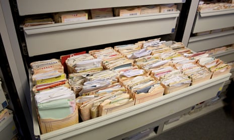 Medical records in a surgery