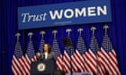 Kamala Harris says Trump ‘guilty’ of ‘stealing’ abortion rights at rally – as it happened