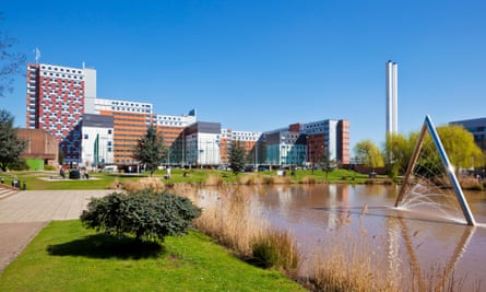 Aston University campus in Birmingham.