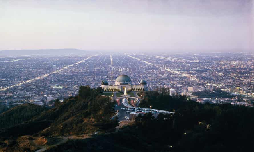 The Griffith Observatory with Los Angeles sprawling beyond, in 1964.