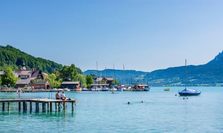 Attersee, in the Salzkammergut district.