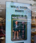 A message of congratulations in an estate agents’ window.