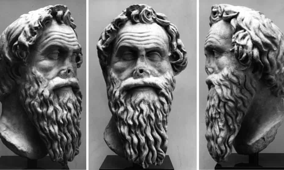 Photos of sculpted head
