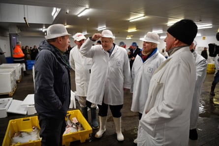 Boris Johnson visits Grimsby fish market