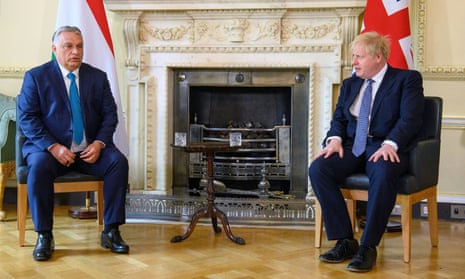 Boris Johnson met with the Hungarian prime minister Viktor Orbán at Downing Street last month.