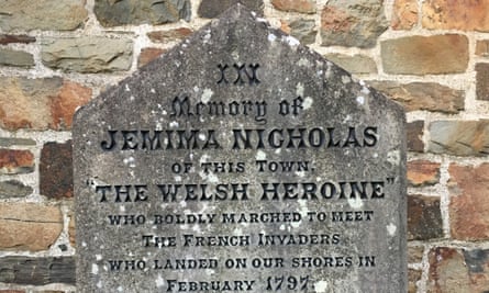 Jemima Nicholas’s grave in St Mary’s churchyard, Fishguard