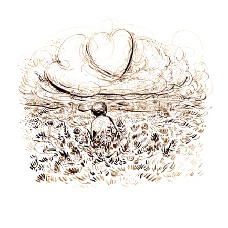The first in a series of sketches by Charlie Mackesy inspired by Paul Simon’s Seven Psalms.