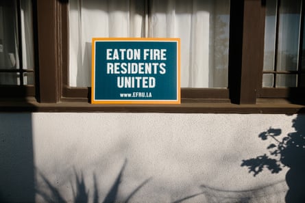 A bluish and yellowish motion reference “Eaton Fire Residents United”