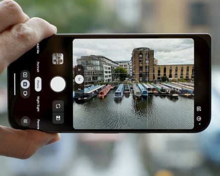 The camera app on a closed Google Pixel 11 Pro Fold