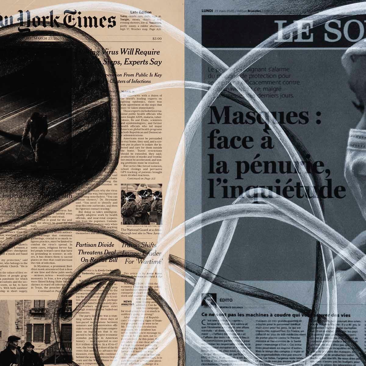 Artist Tatiana Trouve Tells Story Of Lockdown Through Headlines Art The Guardian