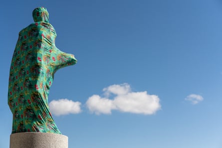 Joiri Minaya - The Cloaking of the statue of Christopher Columbus