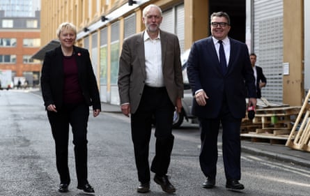 Angela Eagle, Jeremy Corbyn and Tom Watson