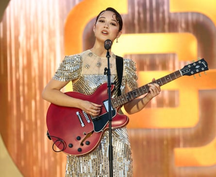 All that jazz … Laufey on stage earlier this year.