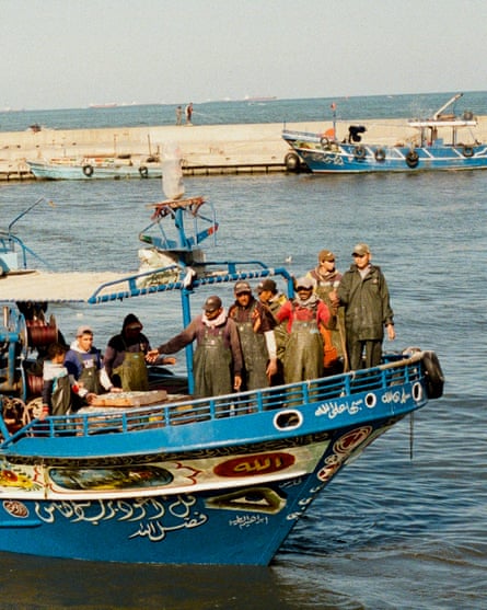 A fishing boat returning to El Max, Alexandria.