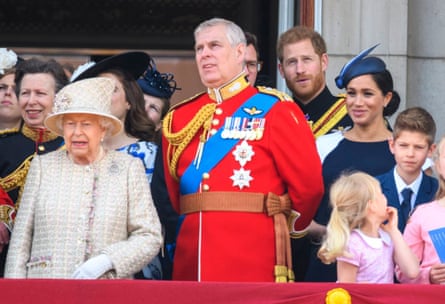 Mountbatten-Windsor with Queen Elizabeth and other members of the royal family in 2019.