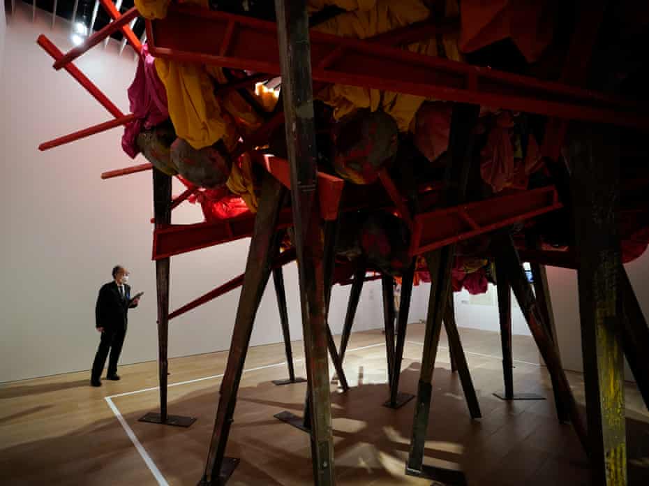 Phyllida Barlow’s work at Mori Art Museum, Tokyo.