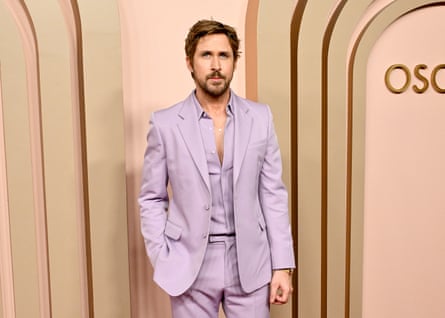 Ryan Gosling at the 96th Oscars nominees’ lunch in February. The Barbie star is an outside bet in the best supporting actor race this year.
