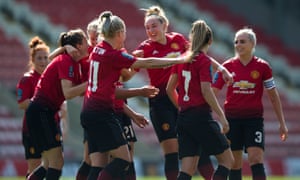 Manchester United celebrate their opener in a 7-0 rout of Crystal Palace on Saturday.