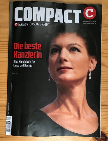 Sahra Wagenknecht on the cover of Compact magazine.