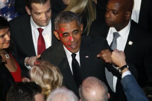 New York: Barack Obama at an awards ceremony