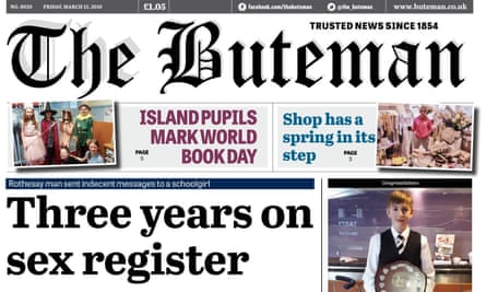 The Buteman was able to claim it had provided ‘trusted news since 1854’.