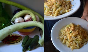 Rachel Roddy’s courgette, breadcrumb and almond pasta recipe