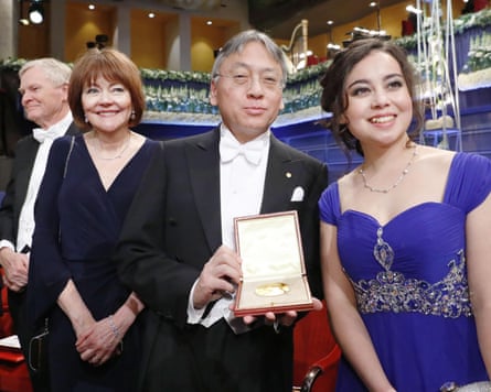 Lorna and Kazuo Ishiguro with their daughter Naomi.