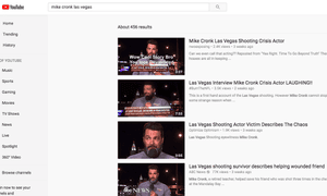 youtube search results for Mike Cronk primarily suggest conspiracy theories