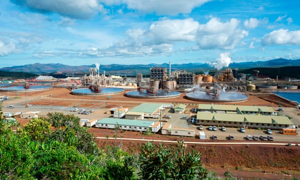 Vale’s nickel processing plant of Goro in southern New Caledonia.