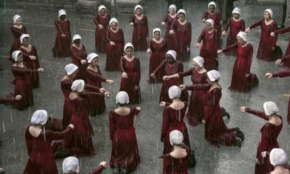 Under his eye … the TV adaptation of The Handmaid’s Tale has pushed up sales of Margaret Atwood’s book. A sequel is out soon. 
