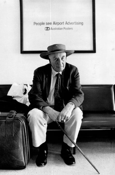 Peter Wright at Hobart Airport in October 1987