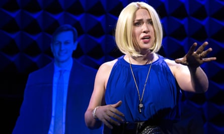Ryan Raftery as Ivanka Trump in Ivanka 2020 at The Public Theater in New York, 2020.