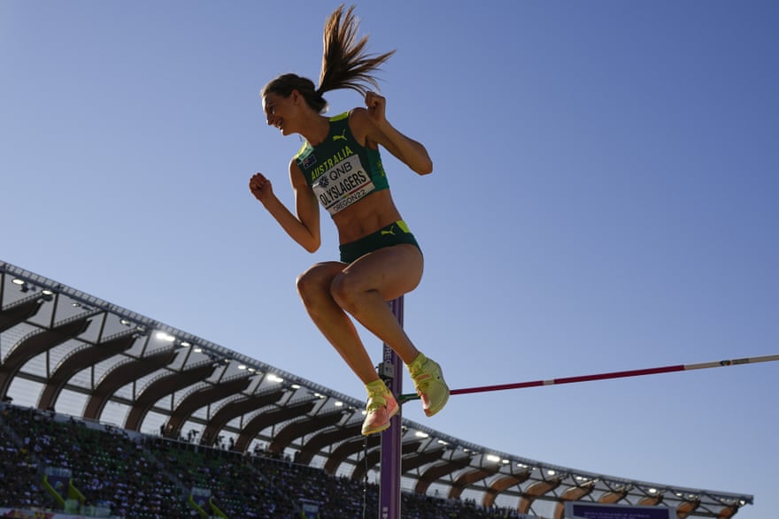 Nicola Olyslagers in action at the world championship this month.