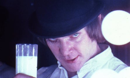 Malcolm McDowell in the film A Clockwork Orange.
