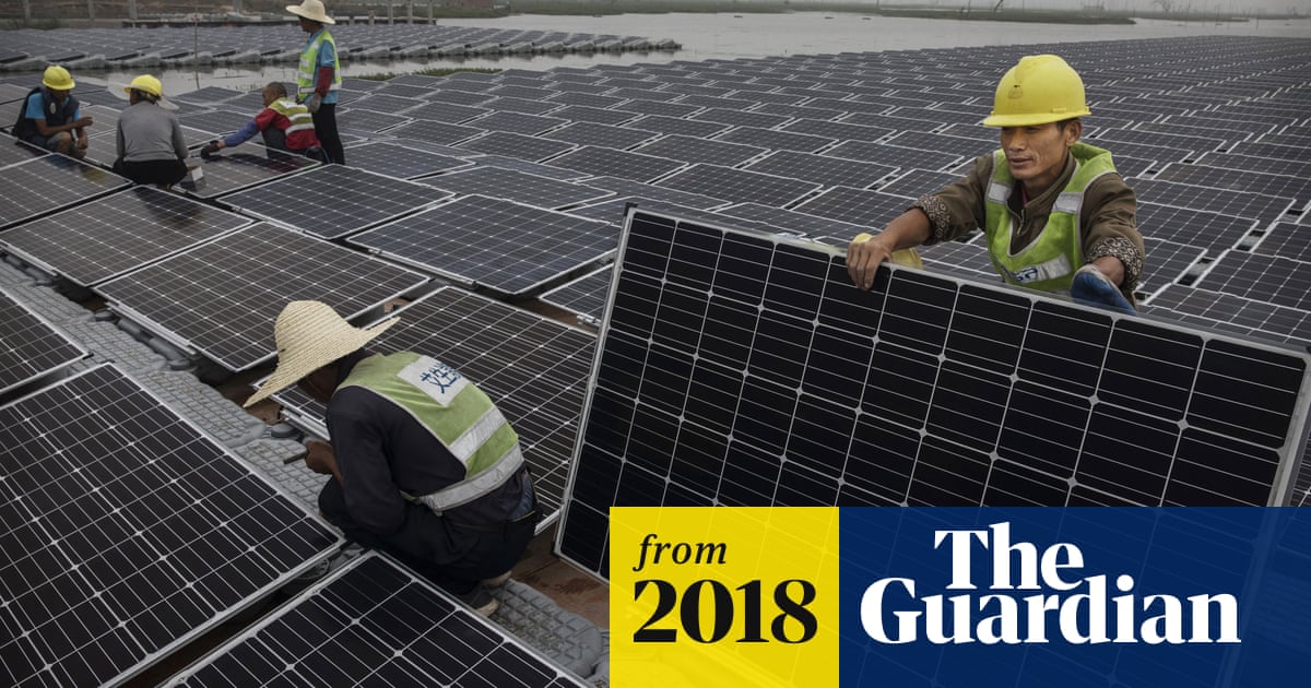 China On Track To Lead In Renewables As Us Retreats Report Says Renewable Energy The Guardian
