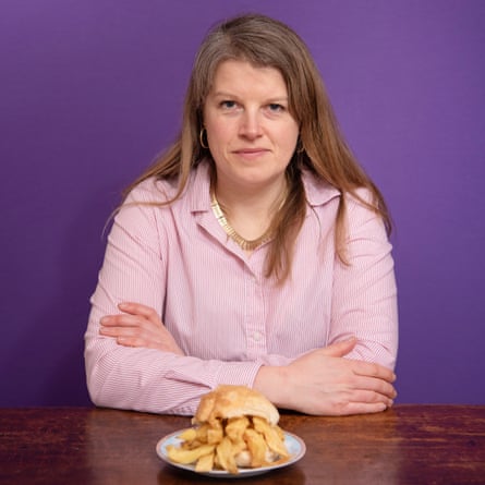Felicity Cloake with a chip butty