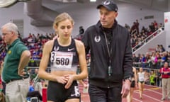 Mary Cain and her then coach Alberto Salazar in 2014