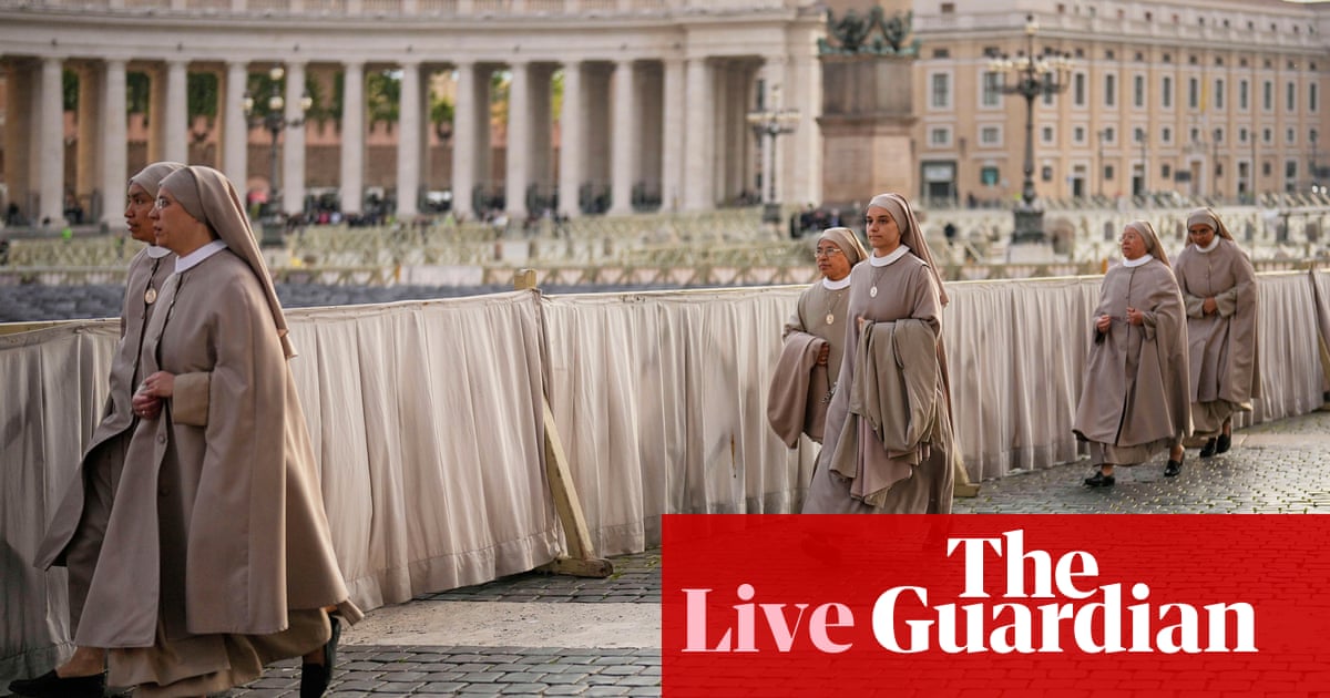 Pope Francis's body to be moved to St Peter's Basilica to lie in state ahead of funeral live