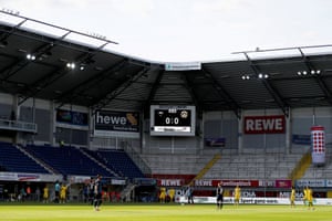 A general view inside the stadium during the match.