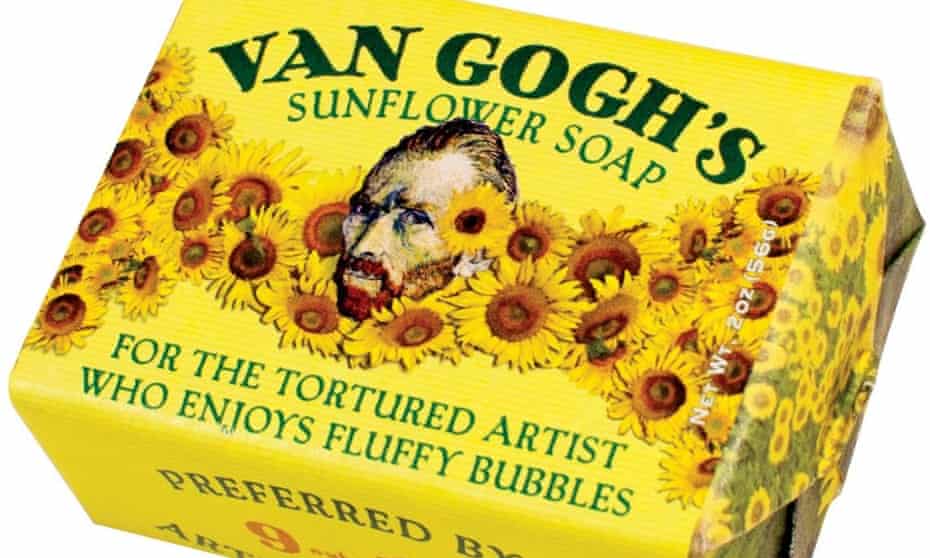 Van Gogh’s sunflower soap, ‘for the tortured artist who enjoys fluffy bubbles’