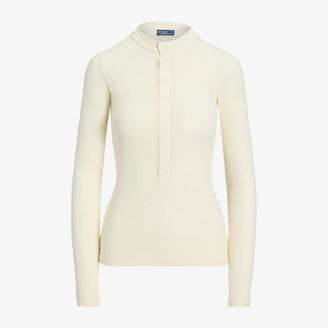 Ralph Lauren ribbed Henley shirt