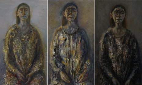 ‘Voluptuous and yet profoundly modest’: self-portraits by Celia Paul dated (l-r) September-October 2015, , January-February 2016 and April 2016. 